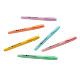 Set Of 6 Pastel Highlighters - The English Bookshop Kuwait